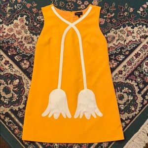 Victoria Beckham Target Gold Tulip Dress, Large